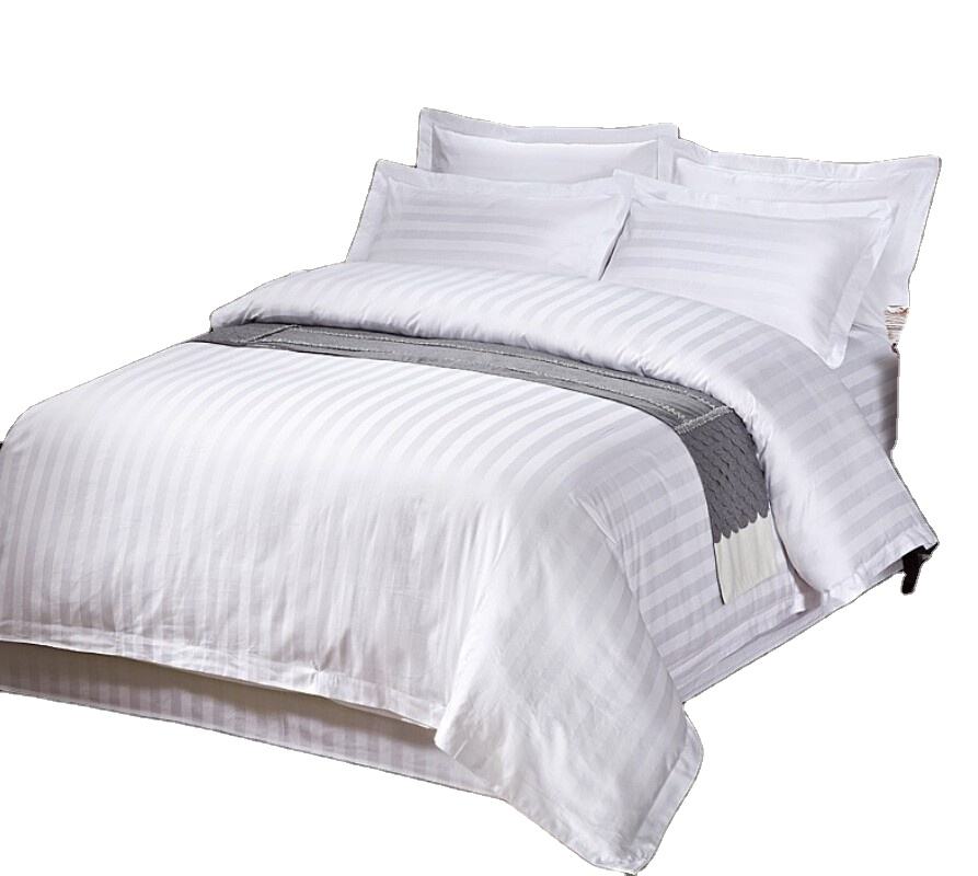 DUVET COVER — Striped Sateen 80s×80s T/C