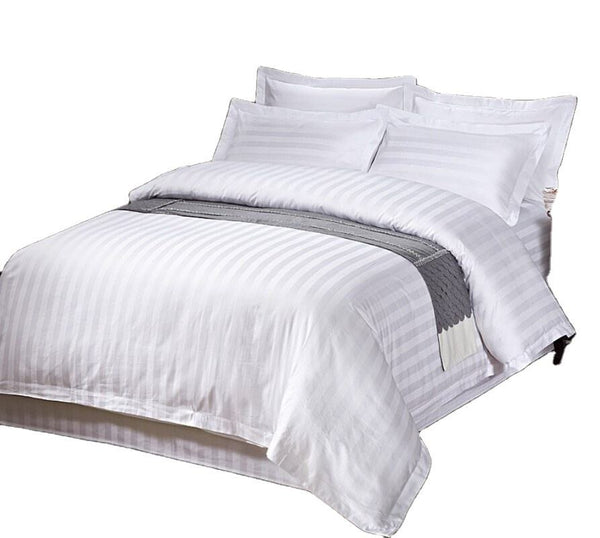 DUVET COVER — Striped Sateen 80s×80s T/C