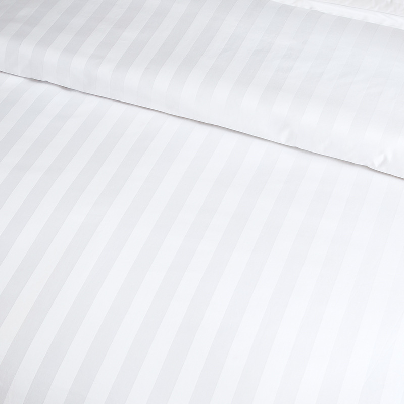 DUVET COVER — Striped Sateen 80s×80s T/C