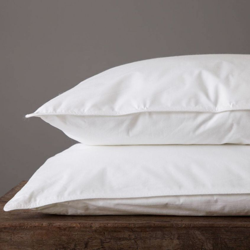 Oreiller Hôtelier — Fibre de Coton, Plume d'Oie ou Latex