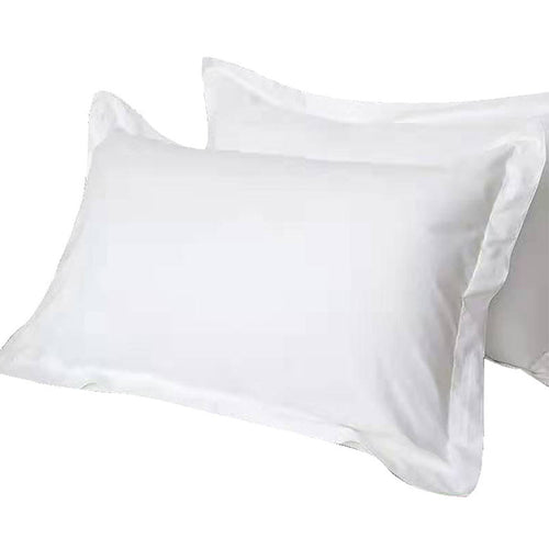 Oreillers hôtelier fibre coton blanc enveloppe coton qualité palace Maroc