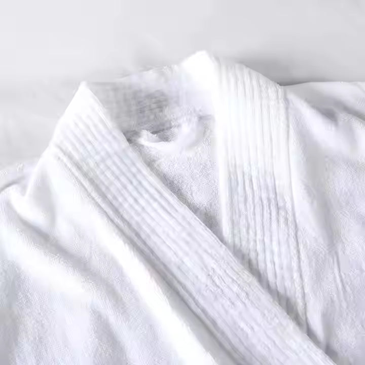 Peignoir Éponge — Col Kimono